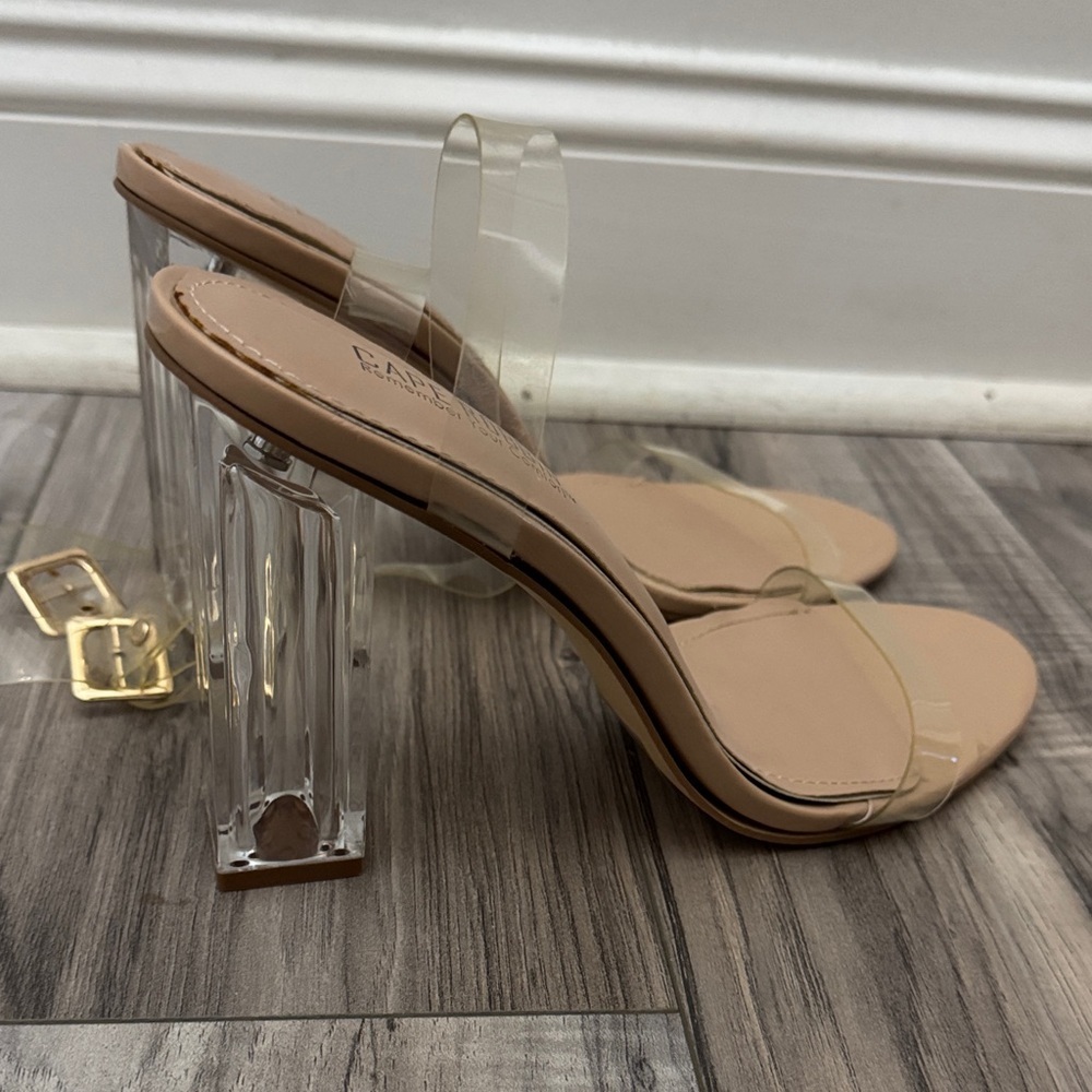 Cape Robbin Clear Block Heels 10